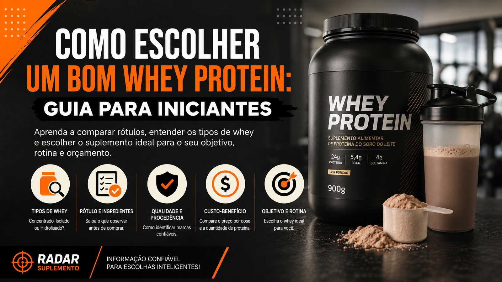 Como escolher um bom whey proteins - guia para iniciantes
