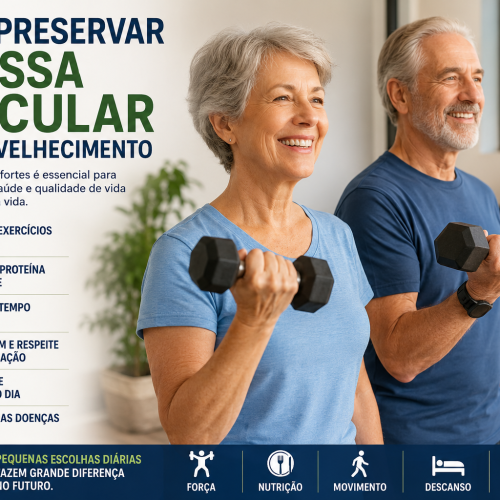Como preservar a massa muscular com o envelhimento