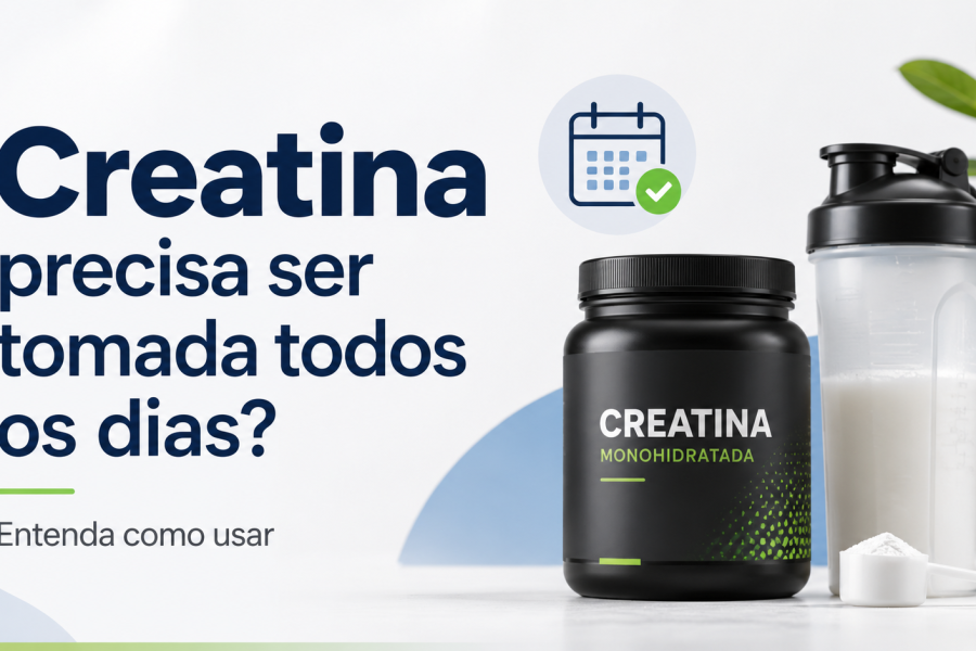 Creatina precisa ser tomada todos os dias?