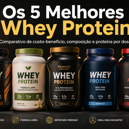 Os 5 melhores whey protein