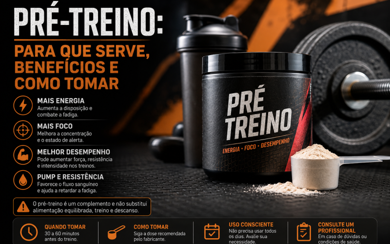 Pré-treino: para que serve, benefícios e como tomar