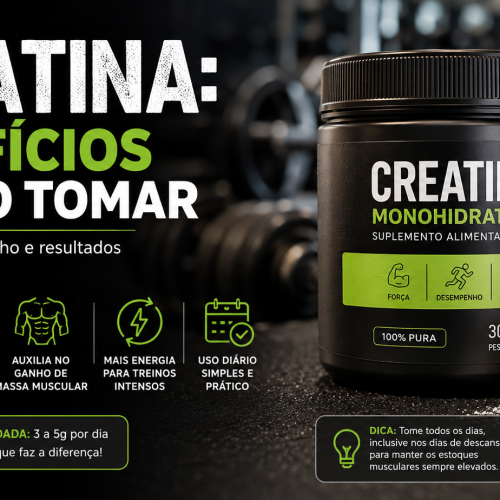 Creatina benefícios e como tomar