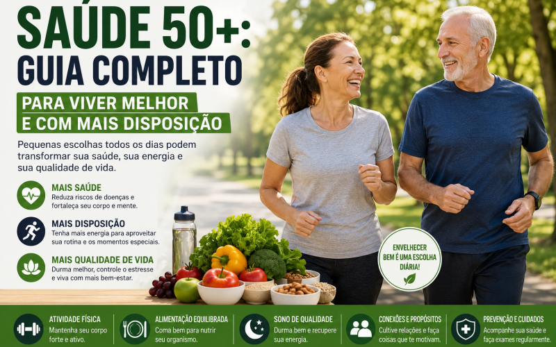 Envelhecimento saudável: hábitos que fazem diferença após os 50